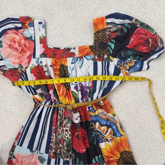 NWT Vibrant Floral Maxi Dress with Belt - Picture 6 of 15